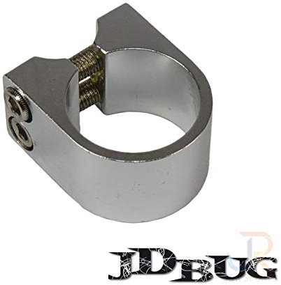 Jdbug MS130 Original Street Series Scooter Double Collar Clamp - Chrome