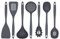 Glad Cooking Kitchen Utensils Set – 7 Pieces, Nylon Tools for Nonstick Cookware, Gray