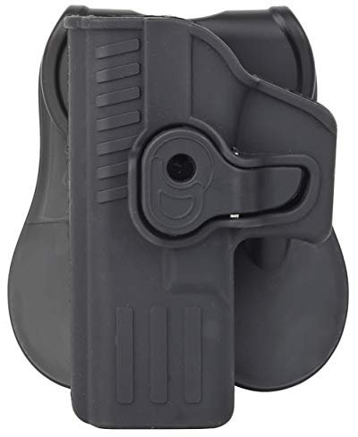 SGOYH Holster Pistolet Airsoft Equipement Tactique Main Gauche Vitesse Tirage Ceinture Ceinture Pistolet Holster pour Glocks (Noir)