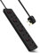 EXTRASTAR 4 Way Extension Lead Individually Switched, 13A Fused Power Strips 5M Cable, Black Extension Cords 4 Sockets for Home and Office