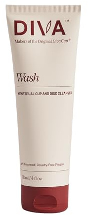 DivaCup DivaWash - Menstrual Cup Wash - Feminine Hygiene - PH Balanced, 118 mL