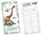 Lesepass Dinosaurier Lesezeichen zum lesen üben Grundschule - Anzahl 10 Stück