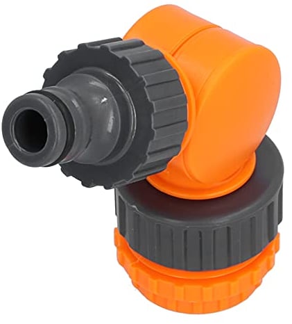 Connecteur Coudé de Tuyau de Robinet en Plastique, Adaptateur Raccords de tuyau d'arrosage Connecteur Rapide de Coupleur D'adaptateur Rotatif à 180 Degrés pour L'irrigation de Jardin, Trois Tailles