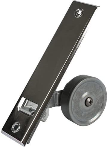 Gurtwickler mit Metall-Abdeckplatte - versch. Farben und Lochabstände (Lochabstand 185mm, verchromt)