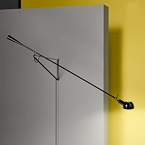 LED Industrie Wandlampe Innen, Langer Arm Wandleuchte Mit Schalter, Retro Verstellbar Schwenkbar Flexible Nachttischlampe, E27 Schlafzimmer Leseleuchte, Für Wohnzimmer Bar Schlafzimmer Büro (A,135CM)