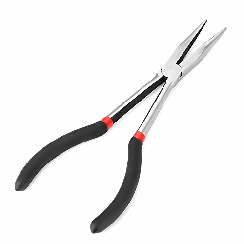 Lange Fishing Angelzange, Raubfisch Angelzange, 11 Zoll haltbarer Kohlenstoffstahl Angelhakenentferner Entfernungszange Schere Werkzeug Angelzubehörzum Lösen von Haken(Zange mit geradem Griff)