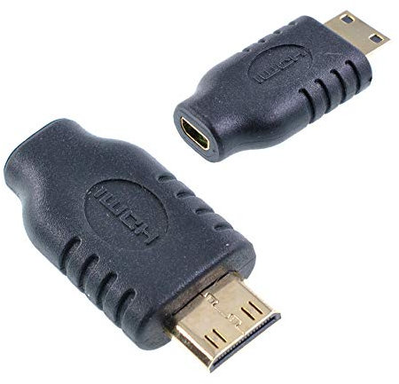 Oiyagai 2 Piezas de Adaptador Micro HDMI Hembra a Mini HDMI Macho, Negro