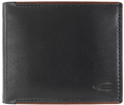 camel active Cruise Herren Geldbörse Querformat RFID Leder Mittelgroß Schwarz