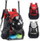 VIGEGARI Jugend-Baseballtasche, Baseball-Rucksack für Jungen, Jugendliche, Erwachsene-Fledermaus-Tasche, Softball-Tasche, T-Ball, Schuhfach, Baseball-Geschenke