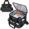 Trunab Isolierte Medizinische Tasche mit 5 Verstellbaren Trennwänden, Wasserfeste Insulin Tasche für Zuhause, Reisen, Camping – Patentiertes Design, Schwarz