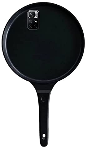 Creativity Saucepan Case for Redmi Note 11/11S/11 Pro/11T Phone Case 3D Frying Pan Design Funny Phone Cover,Black,Note 11/11 S