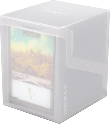 Gamegenic, Bastion 100+ XL White, Zubehör | Deckbox zur Aufbewahrung von Kartendecks, fasst bis zu 100 doppelt eingehüllte Karten, passt in den Dungeon, Farbe: Weiß