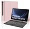 JADEMALL Clavier pour Samsung Galaxy Tab S9 FE 10.9/ S10 FE 10.9 2025, AZERTY Français Clavier Rétroéclairé Magnétique Détachable Bluetooth pour Samsung Tab S9 FE/S10 FE 10.9/S9 11, Rose