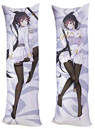 Anime Azur Lane IJN Atago Cushion Cover Pillow Case Peach Skin 150x50cm (59in x 19.6in) Mikaela Krantz Pillowcase