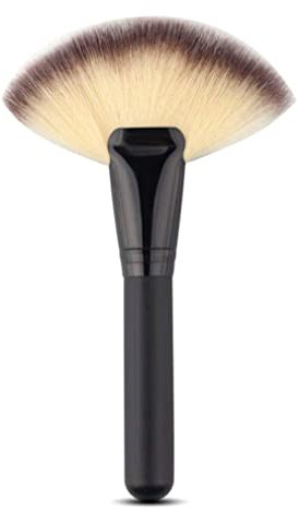 Blusher Brush,Make Up Brush,Powder Makeup Brush, Big Large Fan Top Brush Makeup Tools Fan Head Face Brush Contour Concealer Powder Blush Eyeshadow Nose Smudge Brush