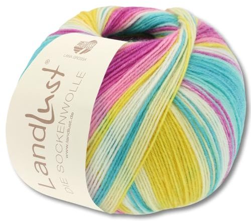 Frida's Wollhaus Lana Grossa 100 g Landlust die Sockenwolle 4-fädig Stricken Wolle Garn 33 Farben (113)