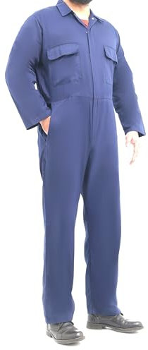 Perkin Workwear Coverall Boiler Suit Overalls Work Uniform (Large)