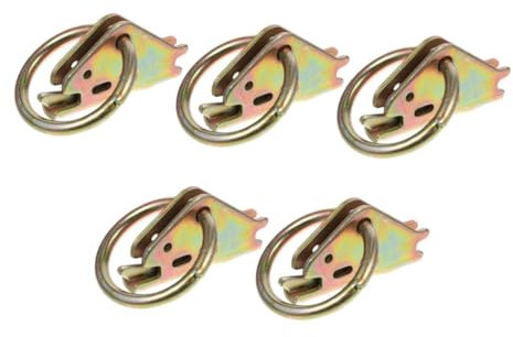 BELLIFFY 5stücke Zurranker Mit O-ringen Für Anhänger Oberflächenmontage Zubehör O-ringe Für Pickup Und Wohnmobil Zurrhaken Für Anhänger Und Camper