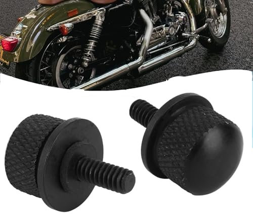 Viti a Sgancio Rapido per Sedile Posteriore Motocicletta, Bullone per Sella in Lega di Alluminio di Alta Qualità, Viti Fisse, Accessori di Modifica Universale, Viti for Sedile Posteriore (Nero)