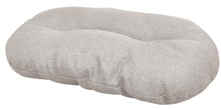 Croci Hydro Hundekissen, oval, wasserdicht, wasserabweisend, Stoff, waschbar, leicht zu reinigen, Beige, 69 x 45 cm