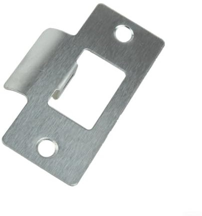 Chrome Plated Replacement Striker Plate for Swinging Doors, 510pc Standard Tubular Latch (10pc)