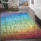 Taracarpet Teppich Kurzflorteppich, Wohnzimmerteppich, Orientteppich aus Polyester n Regenbogenfarben absolut Modern fürs Wohnzimmer Schlafzimmer Kinderzimmer Oriental Multi 160x230 cm