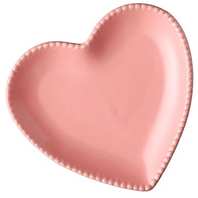 Amosfun Herzförmige Keramikplatte Vielseitiger Dessert Obstteller Mikrowellen Spülmaschinengeeignet Stilvolle Salatplatte Für Küche Party Und Haushalt Langlebiges Edles Material