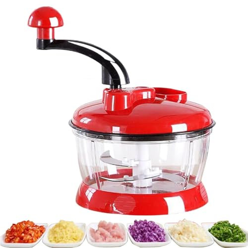 Tritatutto manuale - Affettatrice di verdure da cucina, Affettatrice di aglio e cipolla | Tritatutto manuale portatile, strumento per la preparazione rapida del cibo, frantumazione manuale facile