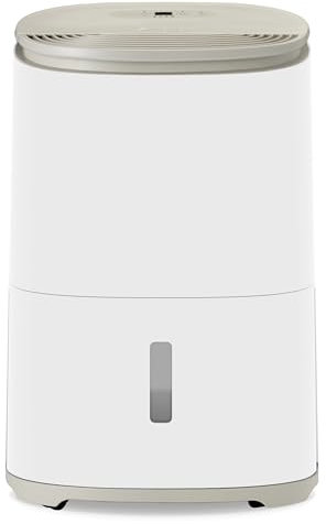 MeacoDry Arete® One 10L Warm Pebble Dual Dehumidifier & HEPA air purifier for smaller sized houses or flats - prevents damp and condensation - ultra-quiet, low energy, laundry mode- five year warranty