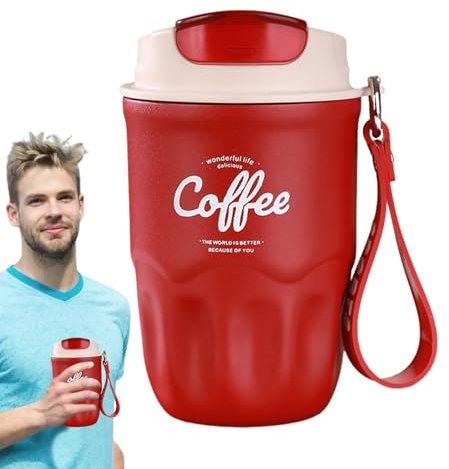 Zunishaone Isolierte Wasserflasche mit Temperaturanzeige – Smart Coffee Cup | 360-ml-Edelstahlbecher, hält die Temperatur von Getränken aufrecht, ideal für den täglichen Gebrauch