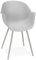 Armlehnstuhl Kelly Grau Metall Kunststoff | Moderner Sessel mit Armlehnen | Esszimmerstuhl mit luftiger Basis | Elegantes Design | 60x60x85 cm | Kadima Kollektion