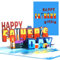 CNLITIHEKA Happy Fathers Day Karte, Pop Up Vatertagskarte, Geschenk für Papa, Ehemann, inkl. Umschlag.