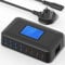 USB C Charger Block, Binamao 200W Charging Station, 8-Port USB Charging Hub, Multi Charger with LCD Screen, 65W PD Fast Charging for MacBook, iPad, iPhone 16/15/14/13 Pro/Max, Samsung S24/S23-black