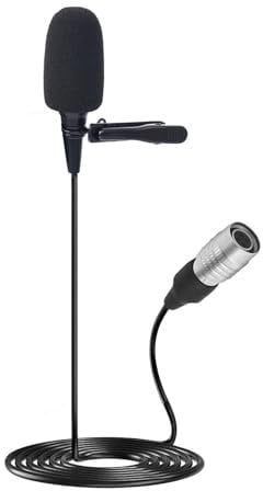 JTLAU Microfono lavalier a condensatore cardioide compatibile con sistemi wireless Audio Technica Bodypack, ideale per lezioni, attori, teatro, podcast