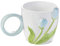 Tazza in ceramica con stampa a tulipano, 400 ml/13,5 oz, adatta al forno a microonde, disponibile for ufficio, tazza da caffè, confezione regalo for ufficio e casa - Tulipano (blu) - 400 ml(Tulip (Blu