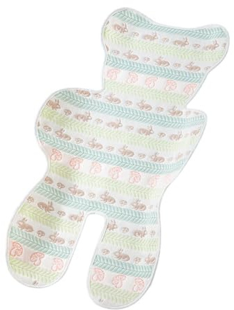 Universal-Kühlkissen für Kinderwagen, 72 x 45 cm, Baumwolle, atmungsaktiv, für Kinderwagen und Autositz, Anti-Schweiß, Sommer-Kissen mit niedlichen Mustern (Stil 1)