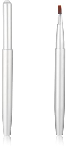 Lot de 2 pinceaux à lèvres rétractables - Mini applicateur de maquillage pour gloss à lèvres - Mini pinceau à lèvres - Pinceaux anti-cernes