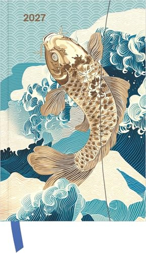 Japanese Papers 2027: Buchkalender 10x15 cm - Wochenplaner mit Magnetverschluss, Leseband, internationalen Feiertagen & Orga- und Noitzteil für Design- & Liebhaber japanischer Kunst