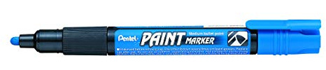Pentel MMP20-CO Permanent-Marker 2,0 mm Rundspitze Lackmarker, 1 Stück, blau