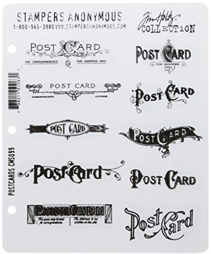 Tim Holtz Cling Stamps 7X8.5-Postcards