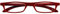 I NEED YOU Lesebrille Zipper / +2.00 Dioptrien / Rot