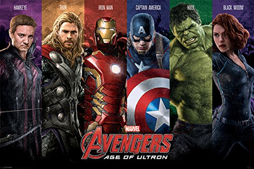 Poster Die Rächer - Team - Age Of Ultron - 91.5 x 61 cm | PostersDE
