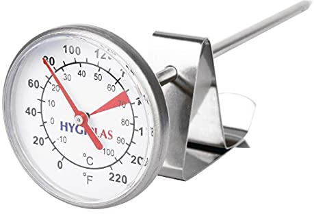 Coffee Milk Thermometer 5In 125X4mm Food Digital Temperature Measurement