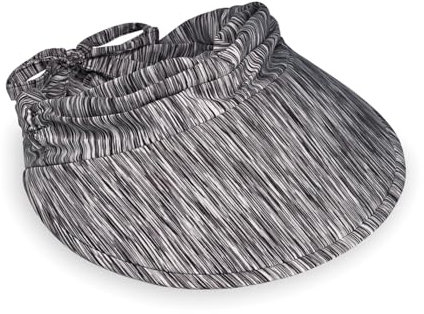 Wallaroo Hat Company Women’s Aqua Sun Visor – Ready for Adventure, Designed in Australia, Black Combo