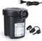 Deeplee Electric Pump, 130W High Power Electric Air Pump for Air Bed Mattress Inflatables Paddling Pool Beach Toys, AC 220-240V Quick-Fill Inflator Deflator with 3 Sizes Nozzle