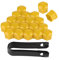 20pcs 19mm auto,radmutterkappen 19mm,radmuttern gelb,Auto Rad Radmutter Kappe Auto Rad Reifen Reifen Mutter Schraube Abdeckkappen 20pcs 19mm Auto Radmutter Kappen Auto Hub Schraube Abdeckung Bolzen Fe