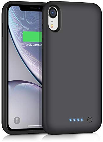 AOPAWA Battery Case for iPhone XR, Upgraded [6800mAh] Charging Case Rechargeable Battery for iPhone XR (6.1 inch) Backup Extended Battery Charger Case - Black