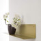 DURAline Metallregal Fotohalter Regalwürfel Hexagonregal Bücherregal Modernes Regalboard (Gold, Wandregal 80 x 15 x 15 cm)