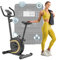 Hop-Sport Heimtrainer Vox Gold - Ergometer Fahrrad für Zuhause mit Magnetischem Bremssystem, Verstellbarem Sattel und Pulsmessung, Fitnessbikes für Home Fitness, Indoor Bike