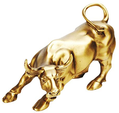 a-r Stierfigur aus Kunstharz, Börsenornament, Geschenk für Arbeiter, Feng Shui-Dekoration für Zuhause, Geschäft